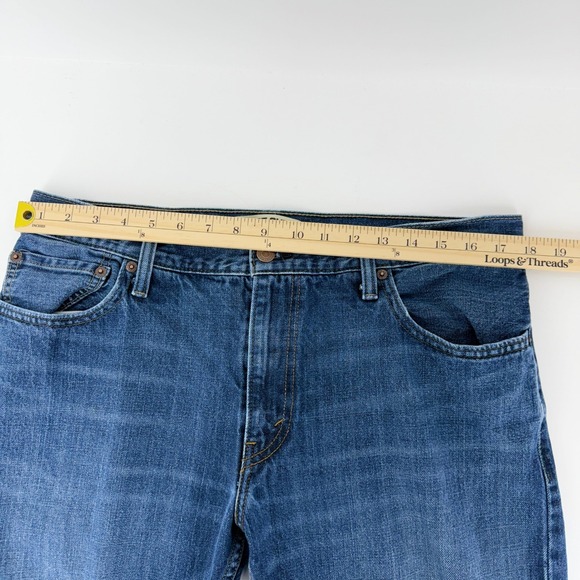 Levi's 527 Mens Jeans Boot Cut Blue Denim 36x34 - Picture 6 of 15